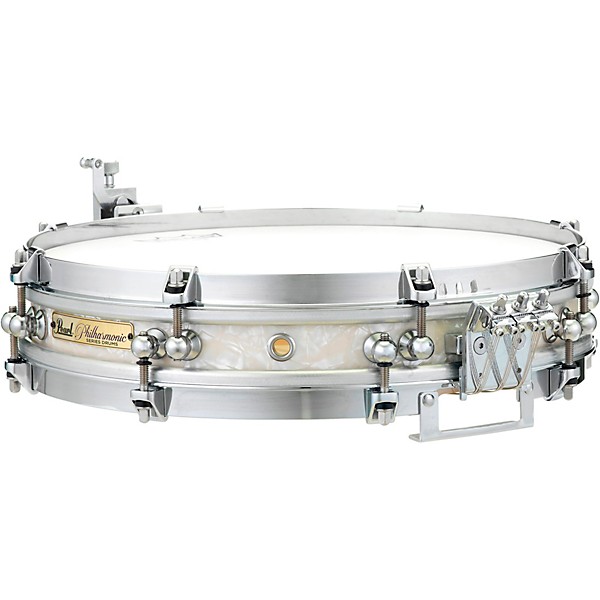 Pearl Philharmonic 8-ply Maple "Pancake" Snare, Nicotine Finish 13 x 2.5 in. Nicotine White Marine Pearl