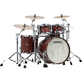 TAMA STAR Walnut 4-Piece Shell Pack ... TAMA STAR Walnut 4-Piece Shell Pack With 22" Bass Drum Light Indigo Japanese Chestnut