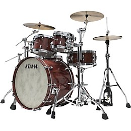 TAMA STAR Walnut 4-Piece Shell Pack With 22" Bass Drum Light Indigo Japanese Chestnut