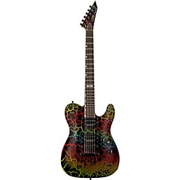 ESP LTD Eclipse '87 NT Electric Guitar Rainbow Crackle