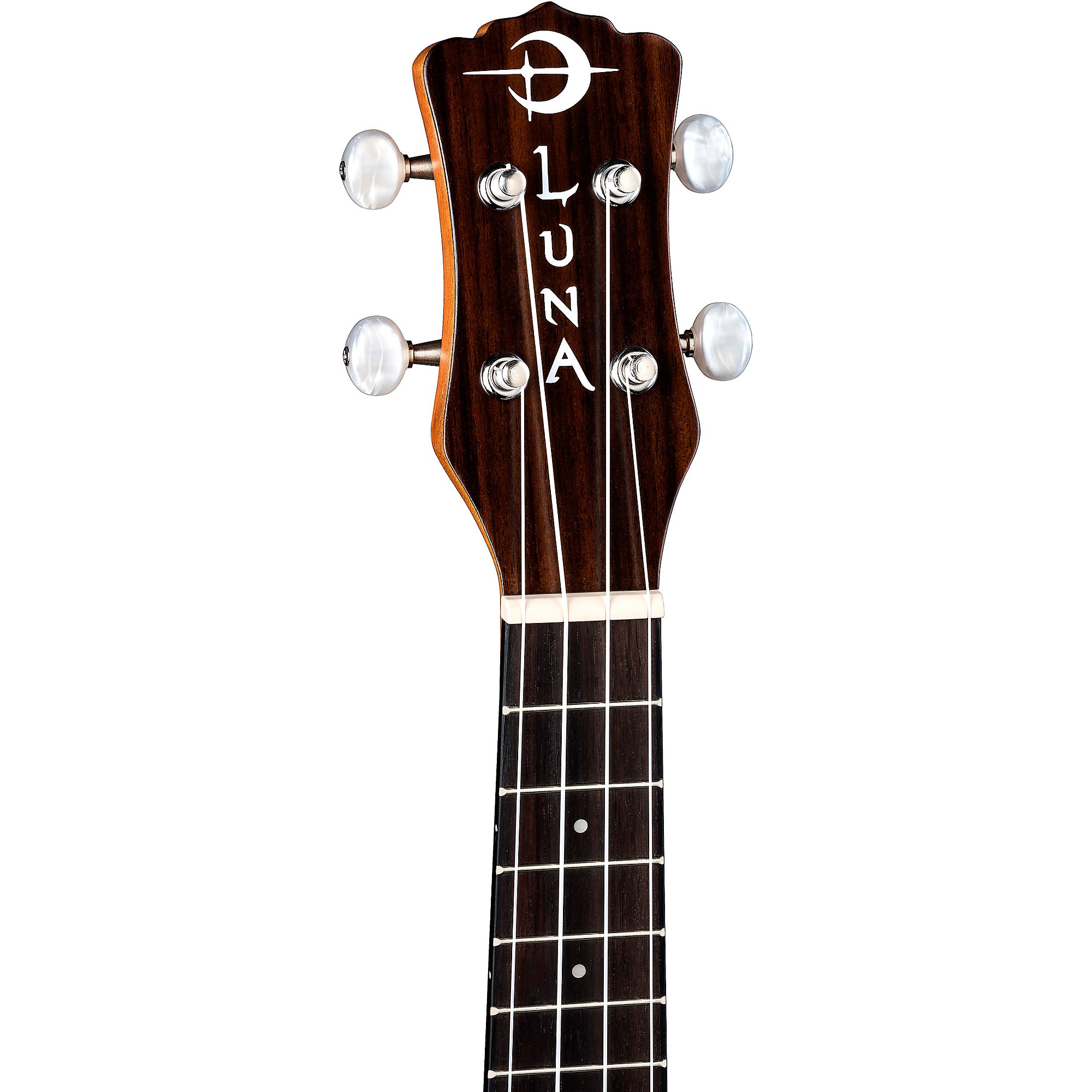 Luna Tribal Concert Acoustic-Electric Ukulele Satin Natural