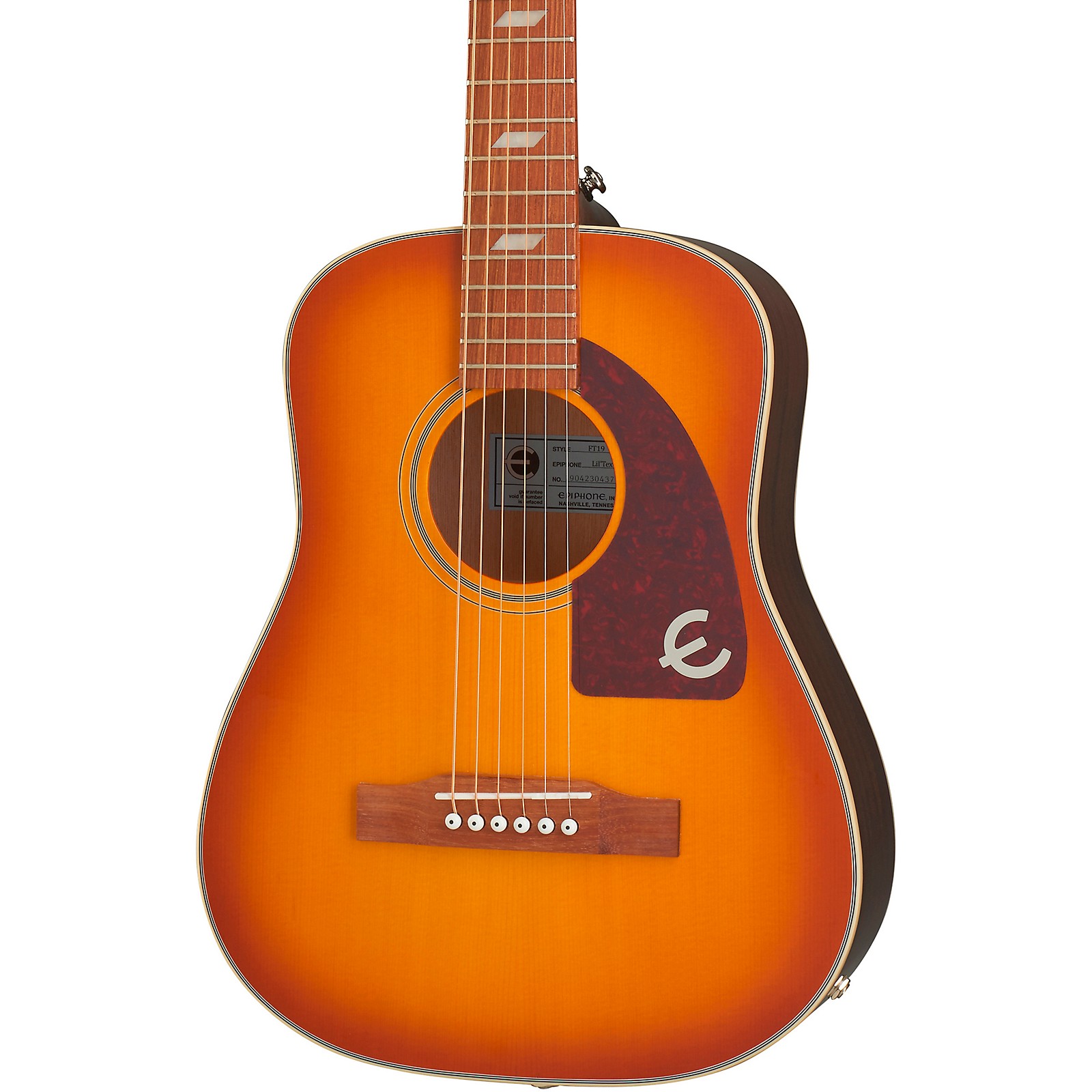 Epiphone Lil' Tex Travel Acoustic-Electric Guitar Faded Cherry 