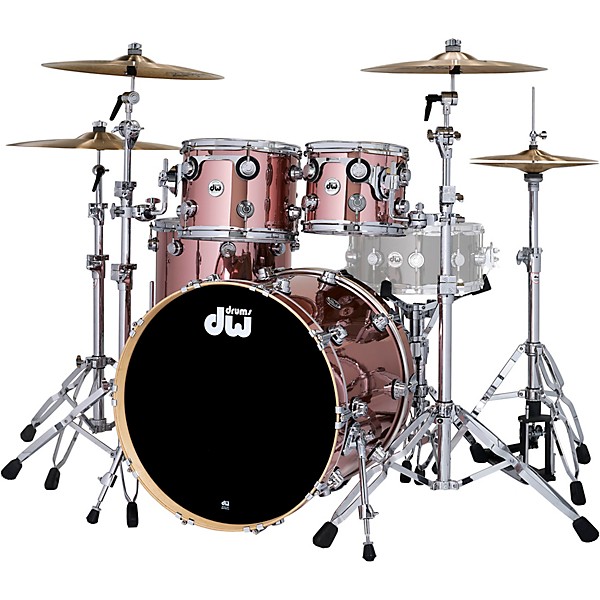 DW Collectors Series 4-Piece SSC Maple Shell Pack With Chrome Hardware Rose Copper