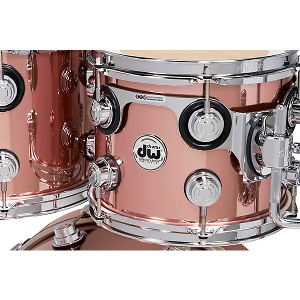DW Collectors Series 4-Piece SSC Maple Shell Pack With Chrome Hardware Rose Copper