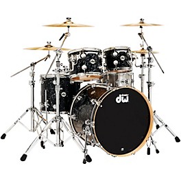 DW Collectors Series 4-Piece SSC Maple... DW Collectors Series 4-Piece SSC Maple Shell Pack With Chrome Hardware Black Velvet