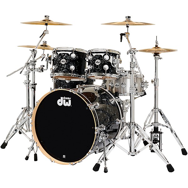 DW Collectors Series 4-Piece SSC Maple Shell Pack With Chrome Hardware Black Velvet