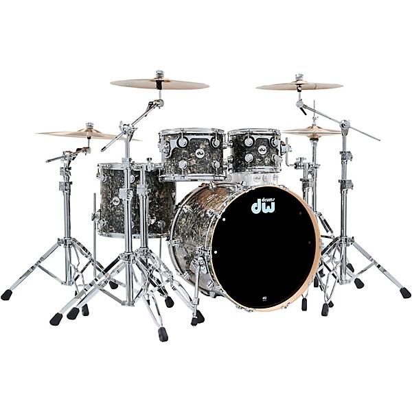 DW Collectors Series 4-Piece SSC Maple Shell Pack With Chrome Hardware Silver Abalone