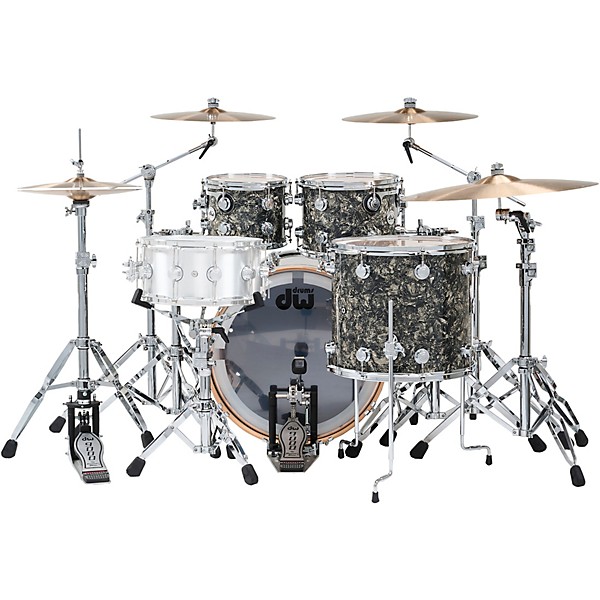 DW Collectors Series 4-Piece SSC Maple Shell Pack With Chrome Hardware Silver Abalone