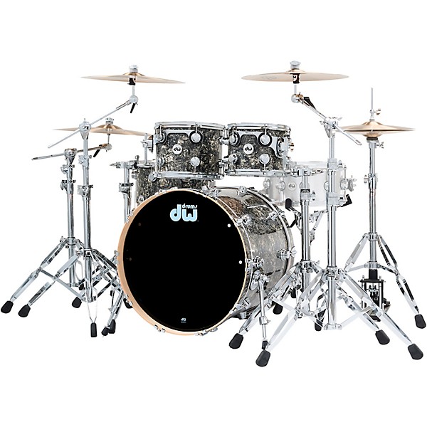 DW Collectors Series 4-Piece SSC Maple Shell Pack With Chrome Hardware Silver Abalone