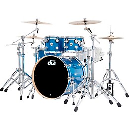 DW Collectors Series 4-Piece SSC Maple Shell Pack With Chrome Hardware Blue Glass