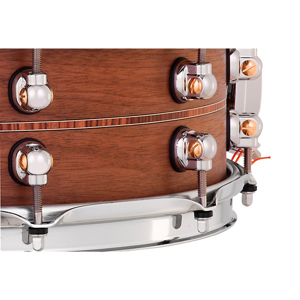 Pearl Music City Custom Solid Shell Snare Walnut with Kingwood Center Inlay 14 x 5 in.