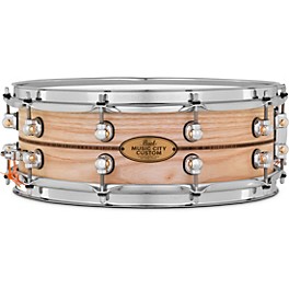 Pearl Music City Custom Solid Shell Snare Ash with Kingwood Center Inlay 14 x 5 in.