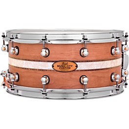 Pearl Music City Custom Solid Shell Snare Cherry with Kingwood Royal Inlay 14 x 6.5 in.