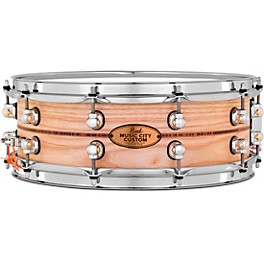 Pearl Music City Custom Solid Shell Snare Ash with Boxwood-Rose Inlay 14 x 5 in.