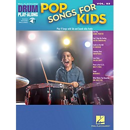 Hal Leonard Pop Songs for Kids Drum Play-Along Volume 53 Book/Audio Online