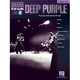 Hal Leonard Deep Purple Drum Play-Along Volume 51 Book/Audio Online