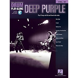 Hal Leonard Deep Purple Drum Play-Along Volume 51 Book/Audio Online