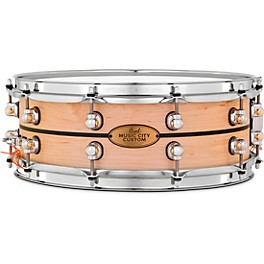 Pearl Music City Custom Solid Shell Snare Maple with Ebony Inlay 14 x 5 in.