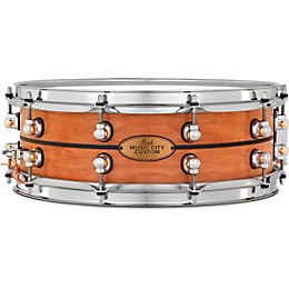 Pearl Music City Custom Solid Shell Snare Cherry with Ebony Inlay 14 x 5 in.