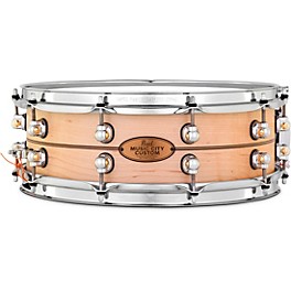 Pearl Music City Custom Solid Shell Snare Maple with Boxwood-Rose Inlay 14 x 5 in.