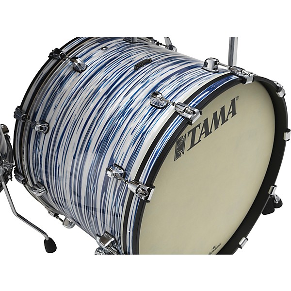 TAMA Starclassic Maple 3-Piece Shell Pack With 22" Bass Drum Blue & White Oyster