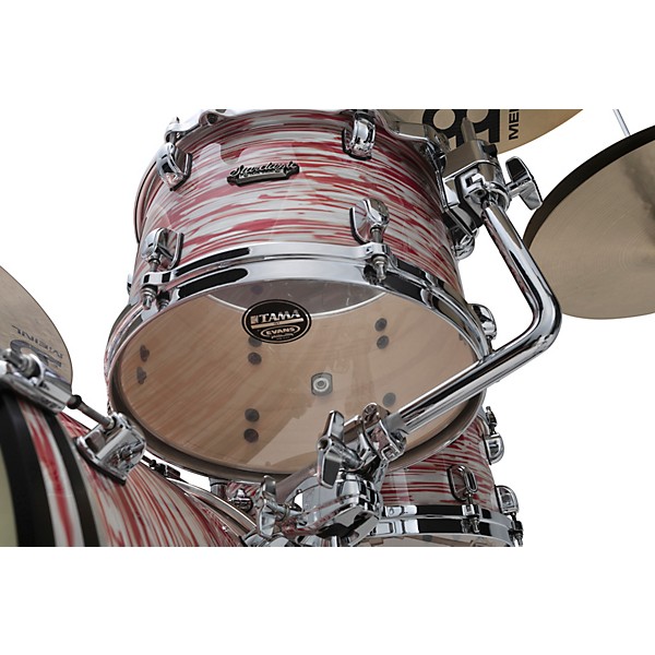 TAMA Starclassic Maple 3-Piece Shell Pack With 22" Bass Drum Red & White Oyster