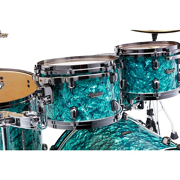 TAMA Starclassic Maple 4-Piece Shell Pack With Black Nickel Hardware and 22" Bass Drum Turquoise Pearl