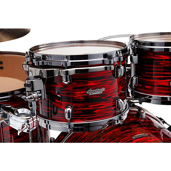 TAMA Starclassic Maple 4-Piece Shell Pack With Black Nickel Hardware and 22" Bass Drum Red Oyster