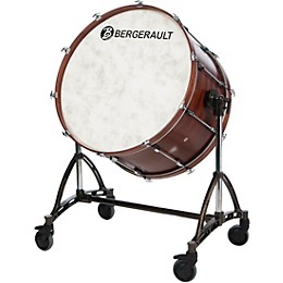 Bergerault Concert Bass Drum, 40x22" With Tilting Stand 40 x 22 in.