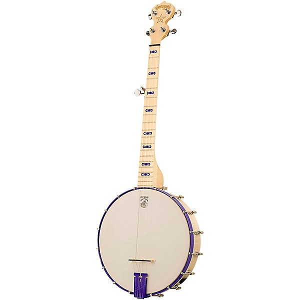 Deering Goodtime Jr. Open-back Nickel Banjo Sinbad Purple