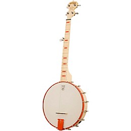 Deering Goodtime Jr. Open-back Nickel Banjo Chevy Orange