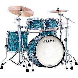 TAMA Starclassic Maple 4-... TAMA Starclassic Maple 4-Piece Shell Pack With Chrome Hardware and 22" Bass Drum Turquoise Pearl