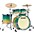 TAMA... TAMA Starclassic Maple 4-Piece Shell Pack With 22" Bass Drum and Chrome Shell Hardware Marine Shoreline Movingui Fade