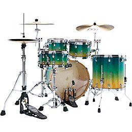 TAMA Starclassic Maple 4-Piece Shell Pack With 22" Bass Drum and Chrome Shell Hardware Marine Shoreline Movingui Fade