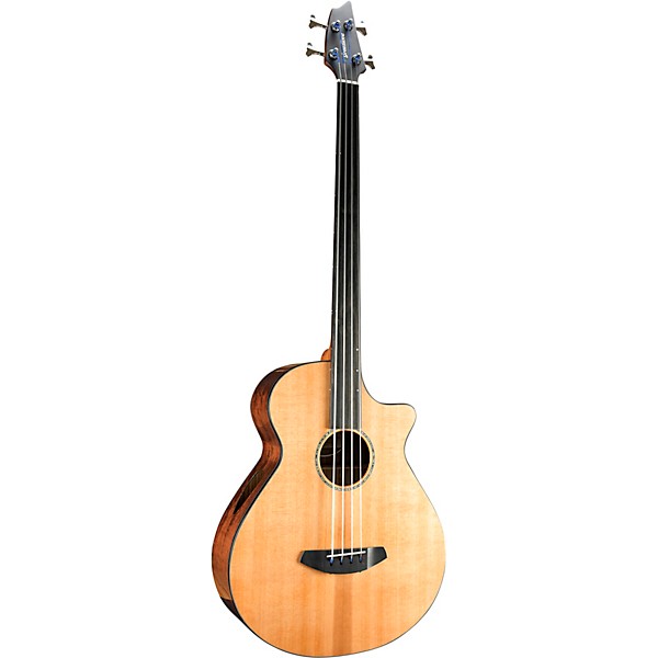 Breedlove Solo Jumbo Fretless Cutaway CE Acoustic-Electric Bass Guitar Natural