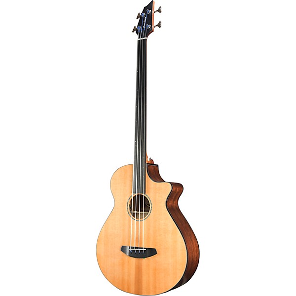 Breedlove Solo Jumbo Fretless Cutaway CE Acoustic-Electric Bass Guitar Natural