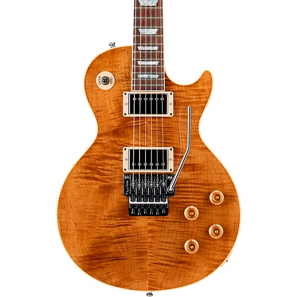 Gibson Custom Les Paul Axcess Standard Figured Floyd Rose Electric Guitar DC Rust