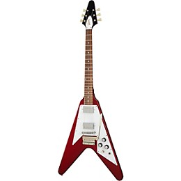 Open Box Gibson Custom 1967 Mahogany Flying V Reissue w/ Maestro Vibrola Electric Guitar Level 2 Sparkling Burgundy 194744737404