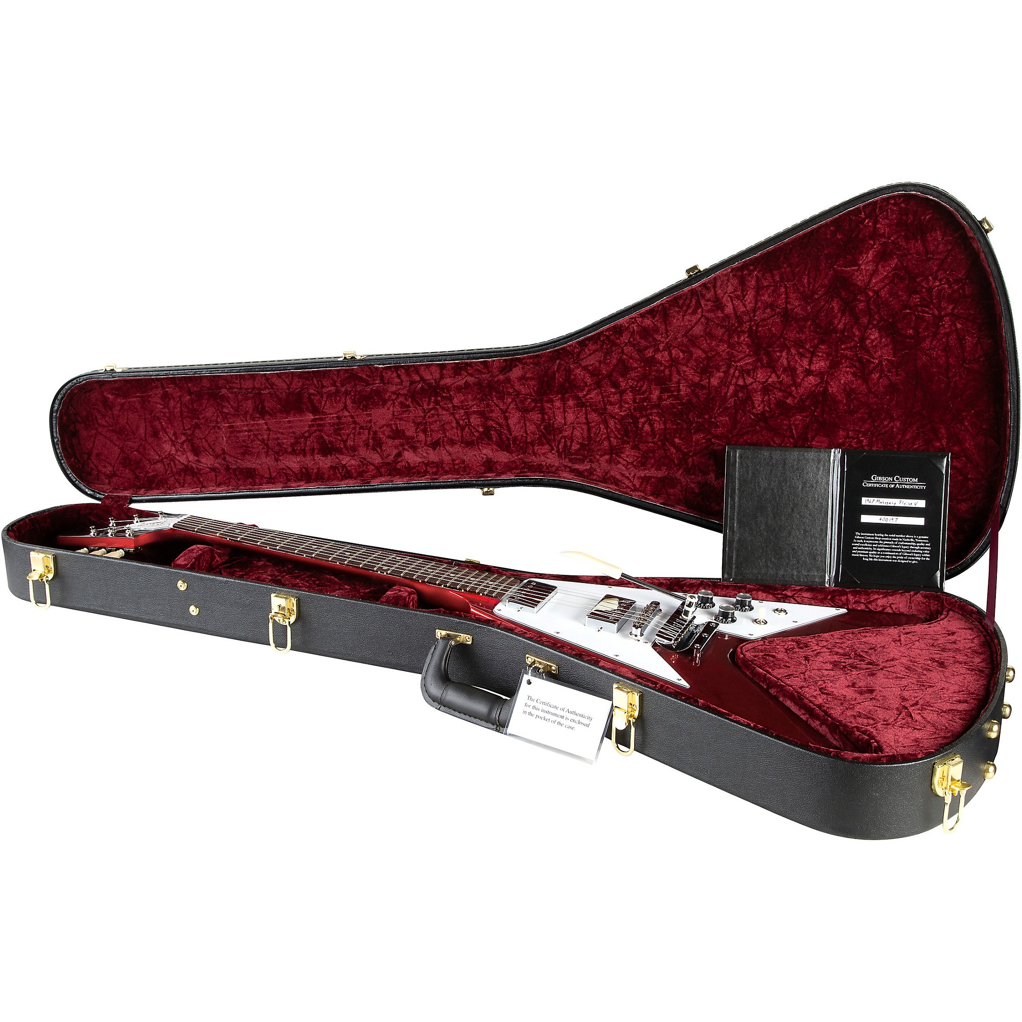Gibson Custom 1967 Mahogany Flying V Reissue With Maestro Vibrola