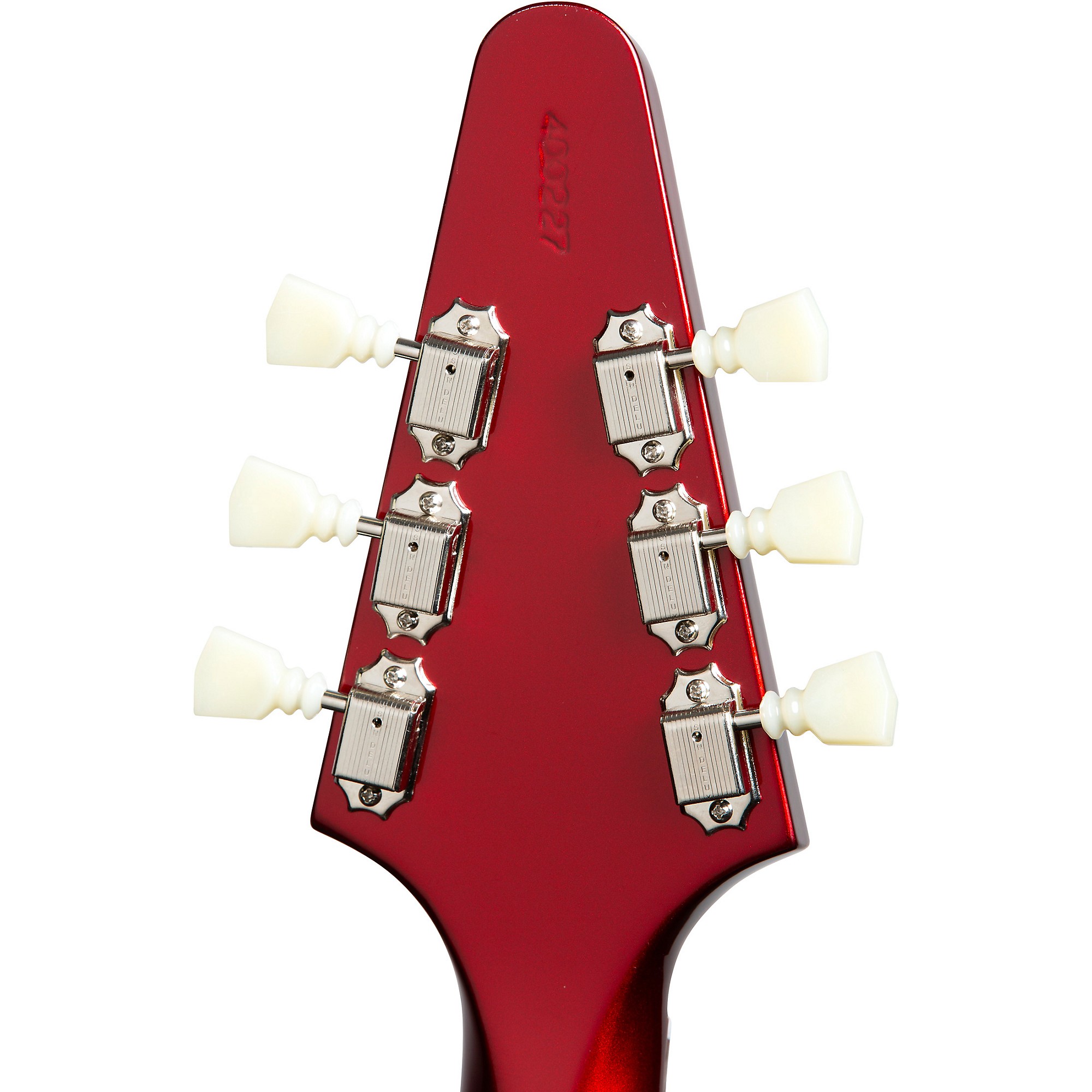 Platinum Gibson Custom 1967 Mahogany Flying V Reissue With Maestro