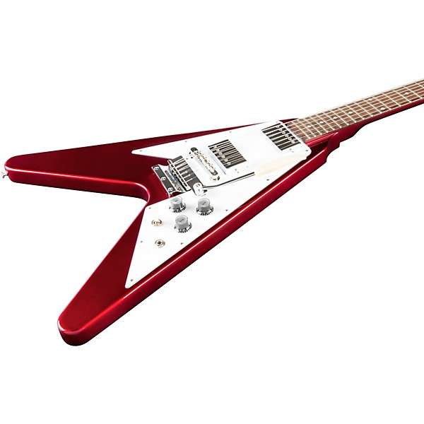 Platinum Gibson Custom 1967 Mahogany Flying V Reissue With Maestro