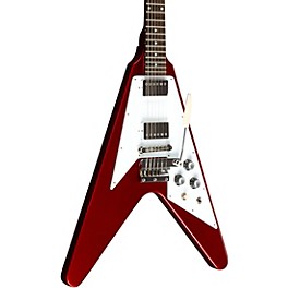 Gibson Custom 1967 Mahogany Flying V Reissue With Maestro Vibrola Electric Guitar Sparkling Burgundy