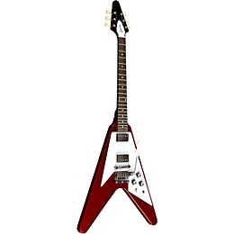 Gibson Custom 1967 Mahogany Flying V Reissue With Maestro Vibrola Electric Guitar Sparkling Burgundy