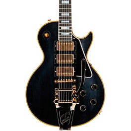 Gibson Custom 1957 Les Paul Custom Reissue 3-Pickup Bigsby VOS Electric Guitar Ebony