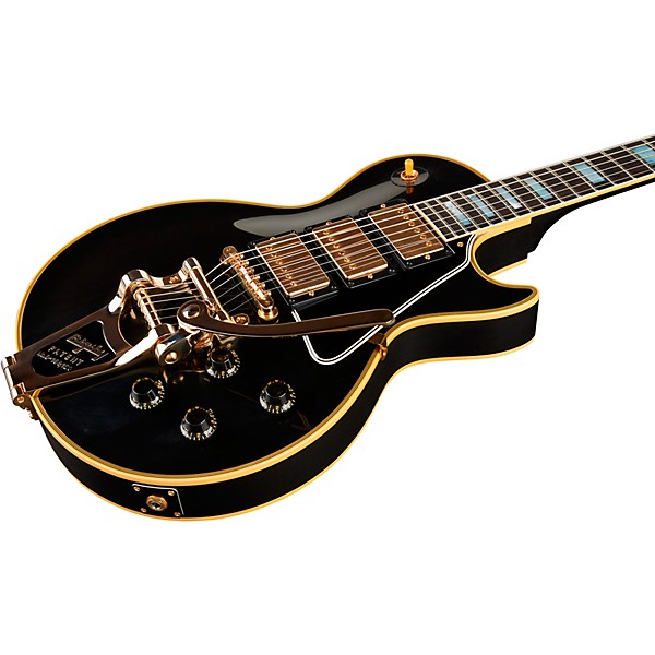 Gibson Custom 1957 Les Paul Custom Reissue 3-Pickup Bigsby VOS Electric Guitar Ebony