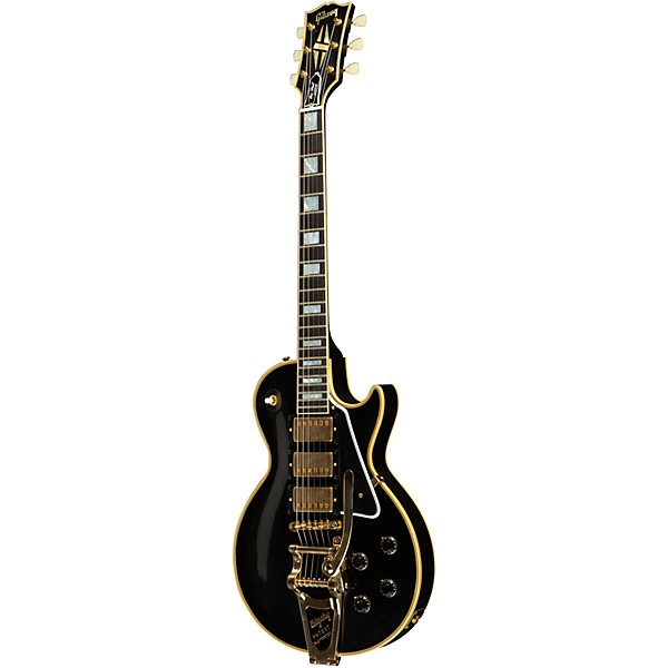 Gibson Custom 1957 Les Paul Custom Reissue 3-Pickup Bigsby VOS Electric Guitar Ebony