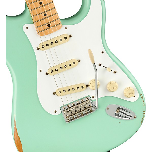 Fender Road Worn Limited Edition '50s Stratocaster Electric Guitar Surf Green