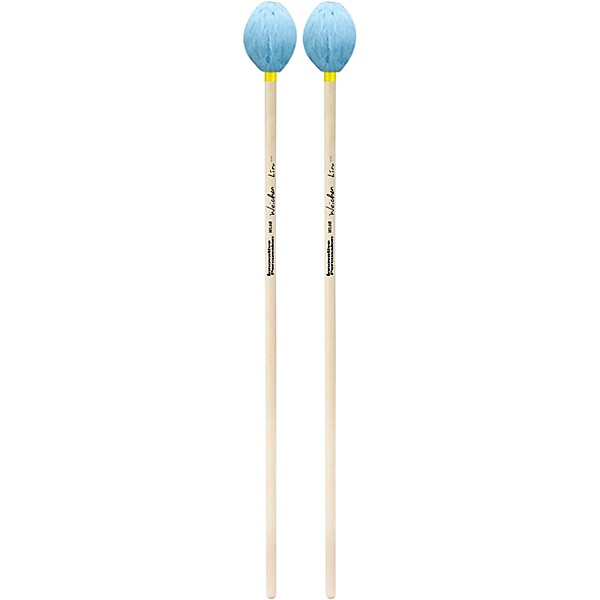 Innovative Percussion Wei-Chen Lin Series Birch Handle Marimba Mallets Hard Sky Blue Yarn