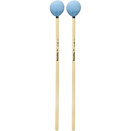 Innovative Percussion Weichen Lin Series Rattan Handle Marimba Mallets Bass Sky Blue Yarn