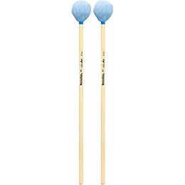 Innovative Percussion Weichen Lin Series Rattan Handle Marimba Mallets Soft Sky Blue Yarn
